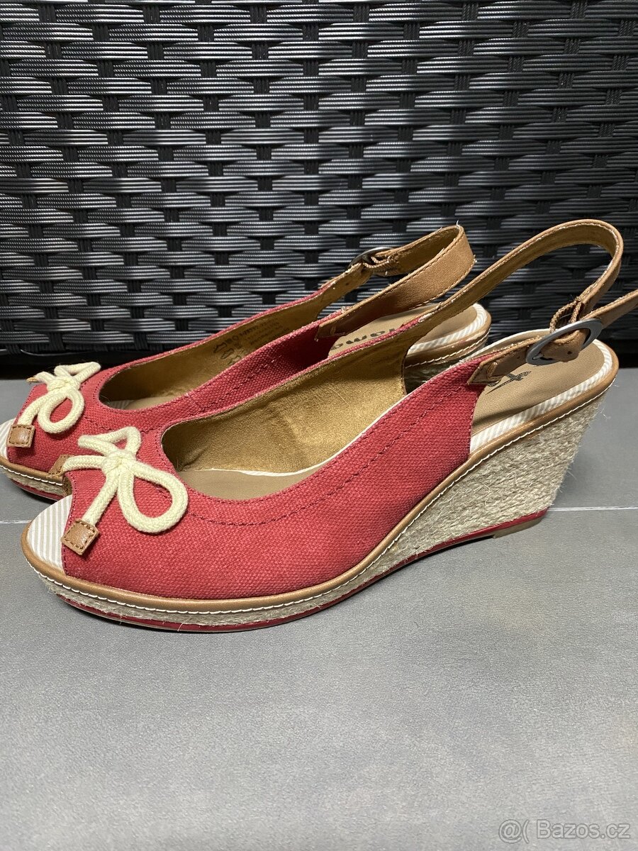 Tamaris Boty na klinku, sandalky velikost 39 nove - 4