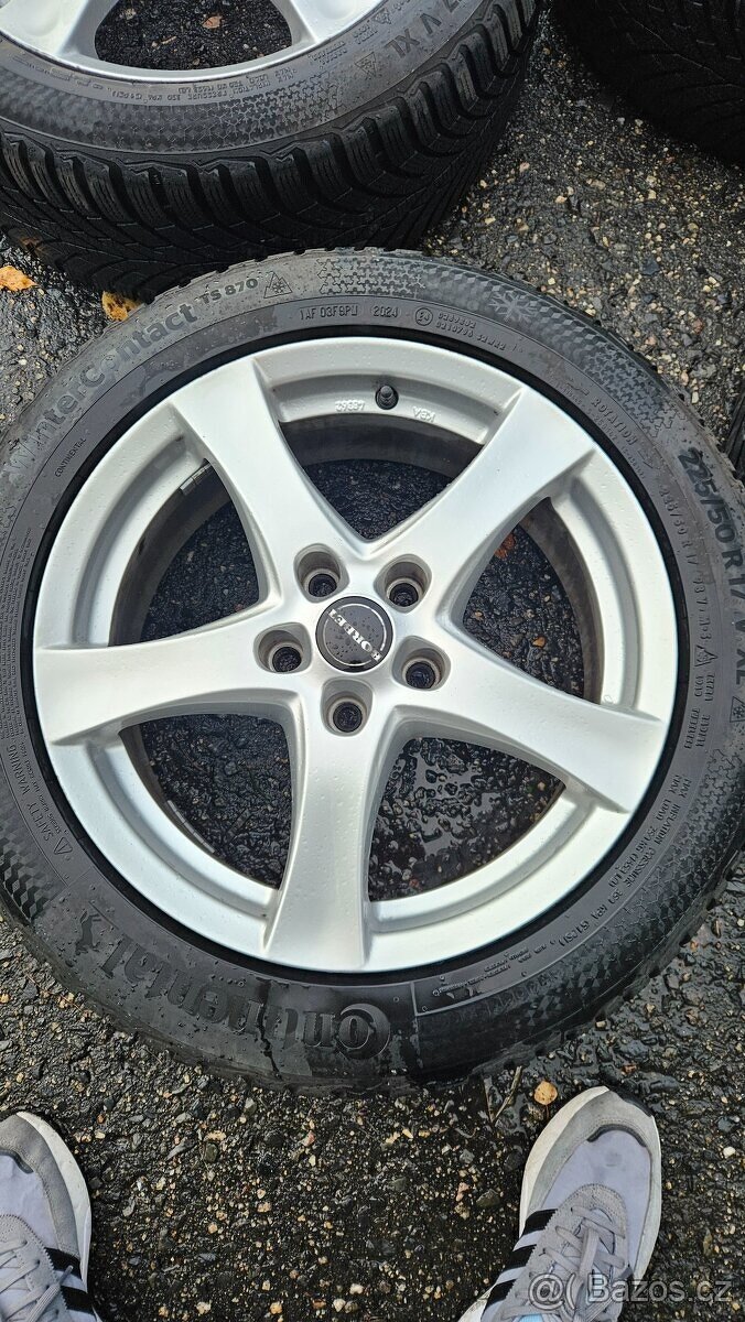 Sada Alu kol rozteč 5x112 s zimní pneu 225/50/17 - 4