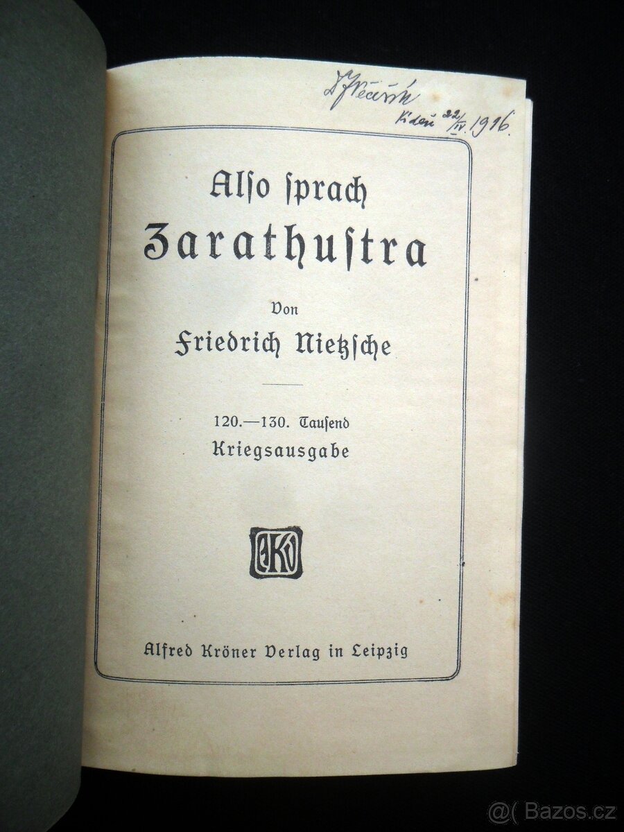 Friedrich Nietzsche -rok 1918 (rozfoceno 13 fotek) - 4