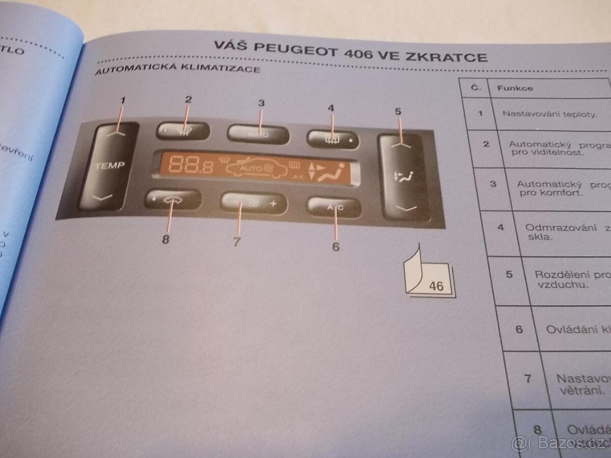 Peugeot 406 Coupe - český návod k obsluze - příručka - 4