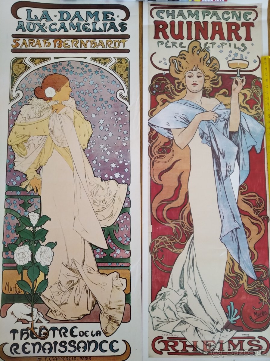 La. dame Mucha Plakát plagát - 4