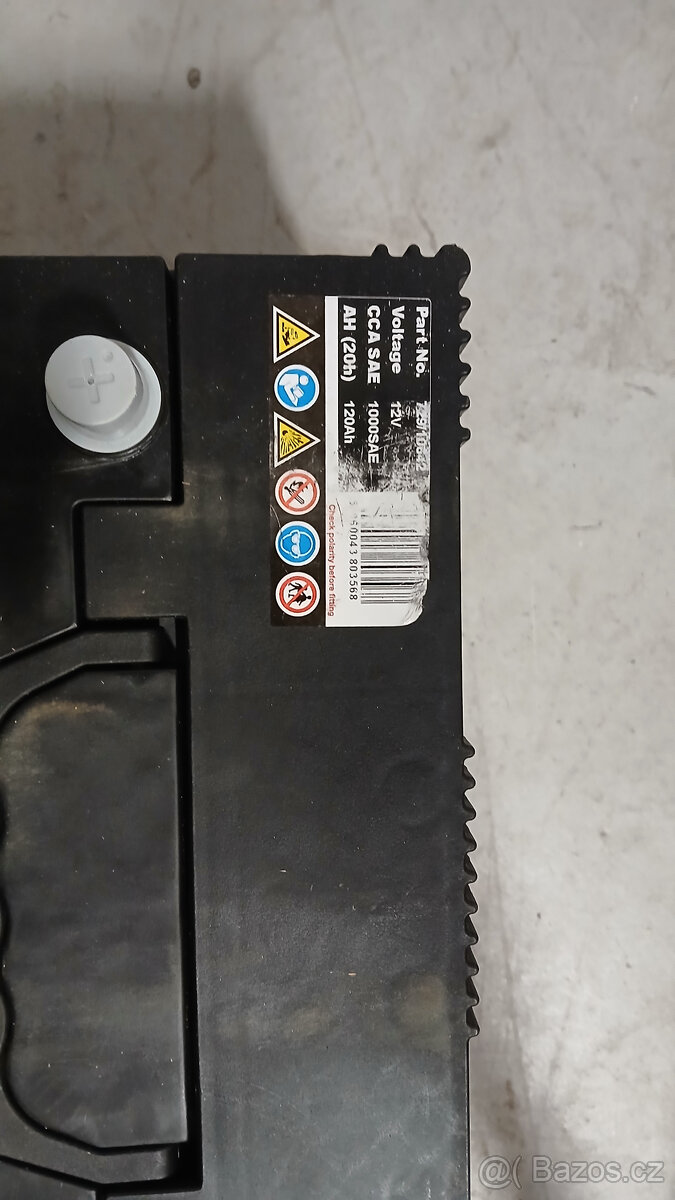 Autobaterie 120 amps original JCB 3CX / 4CX /5cx - 4