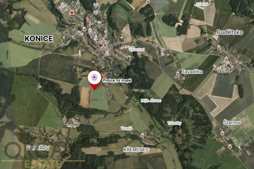 Prodej 1740 m2 orné půdy v k.ú. Konice - 4