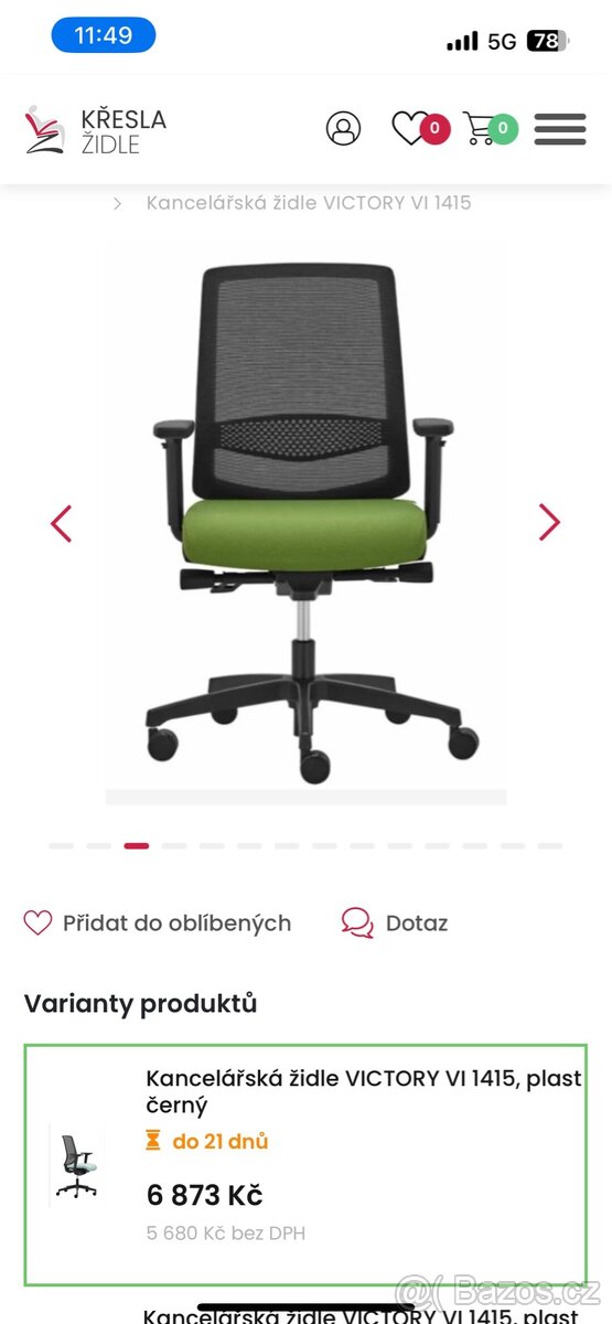 kancelářská židle Rim Victory - 4