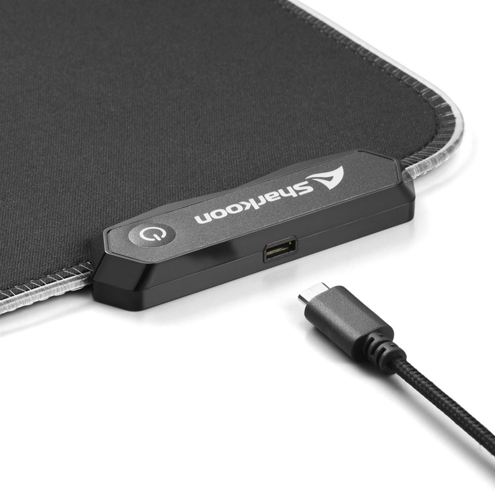 Sharkoon 1337 RGB V2 - Herní látková podložka s RGB - Nová - 4