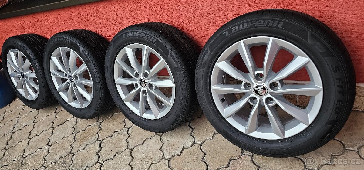 Originál alu Škoda Octavia 3 5x112 205/55 R16 - 6,5mm - 4