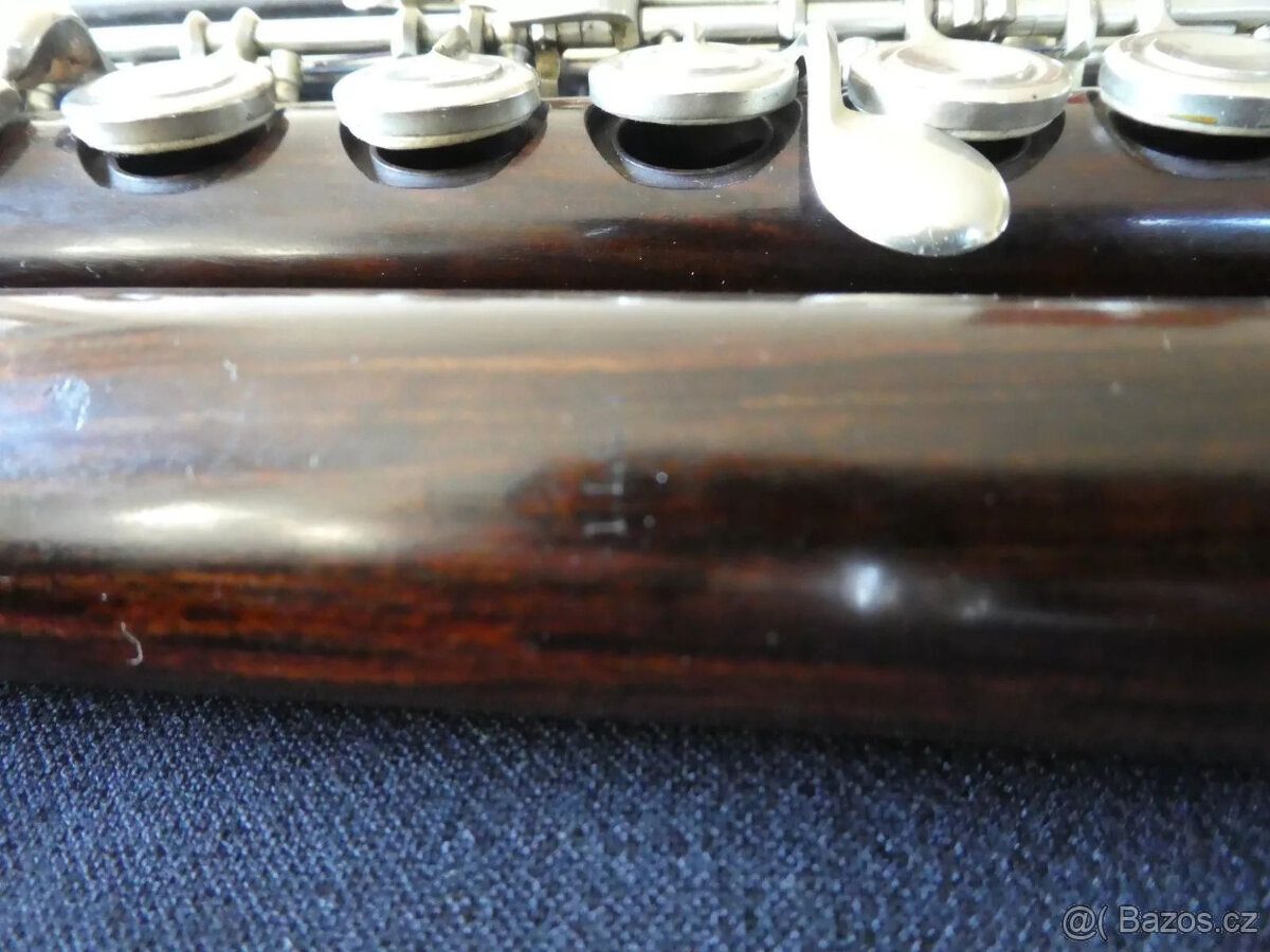 Historic fletna z palisandru Isidor Thomas L kolem roku - 4