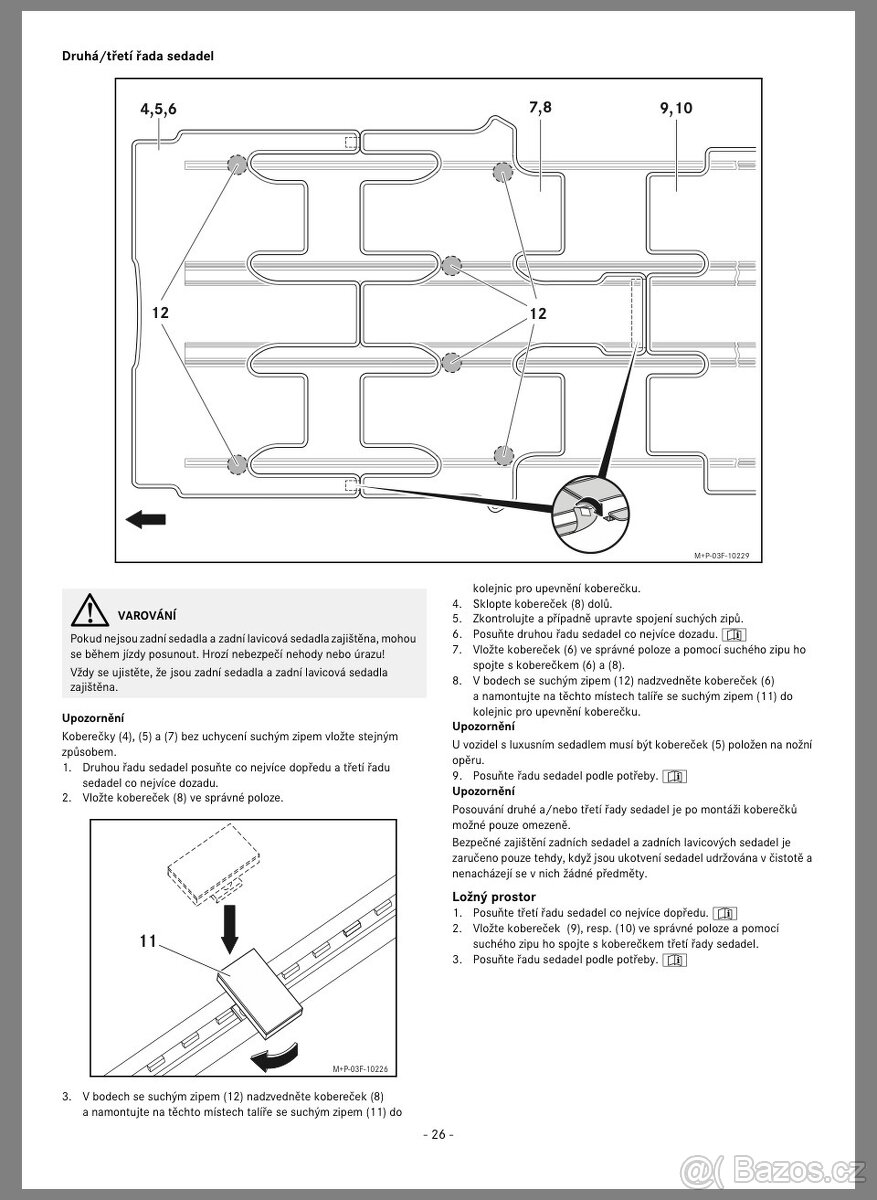 Koberce w447 Mercedes Original - 4