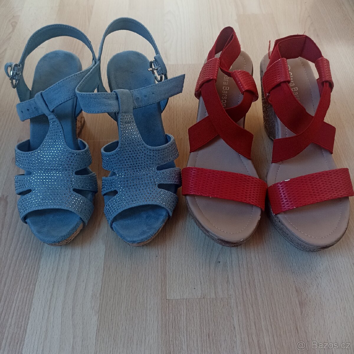 Letní střevíce na klínku vel.37 - 4