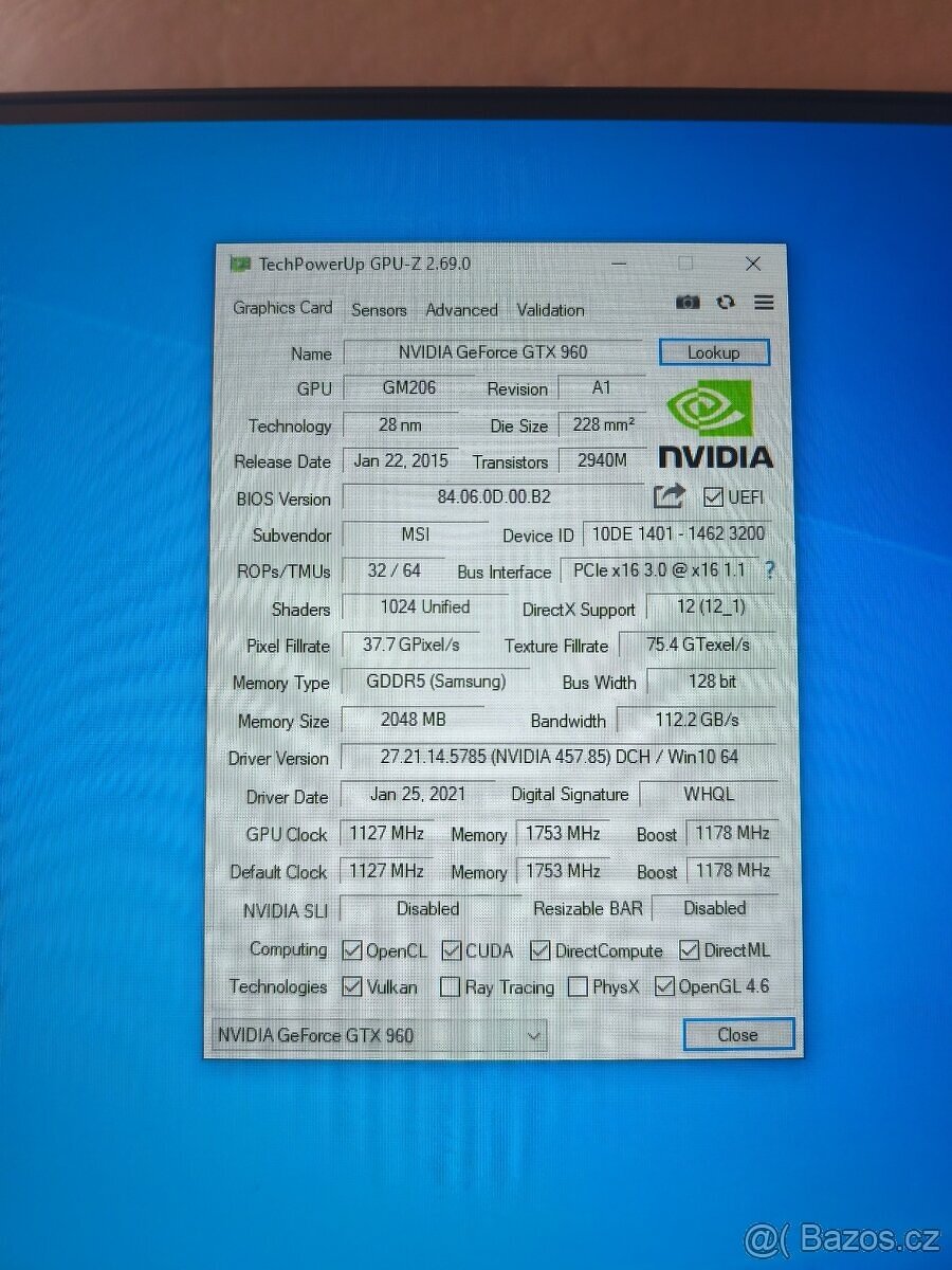 PC I7-3770/16GB DDR3/GTX 960/SSD120 - 4