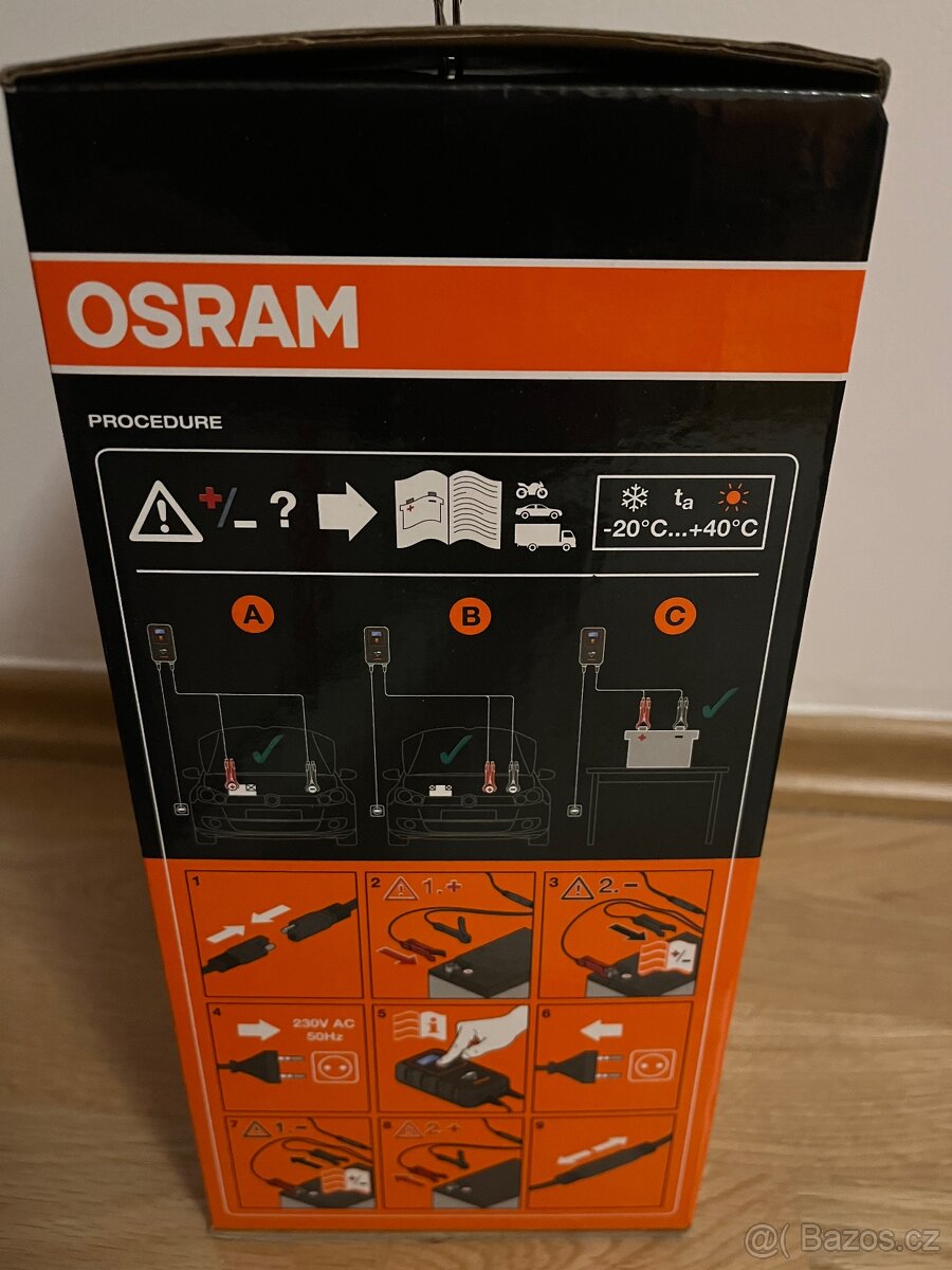 Nabíječka Osram 908 12/24V 8A nová - 4