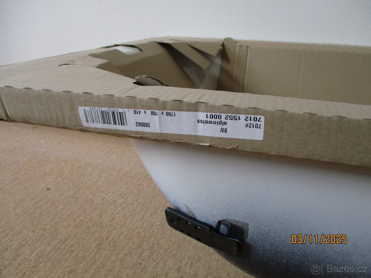 Prodám novou ocelovou vanu 170 x 70 - 4