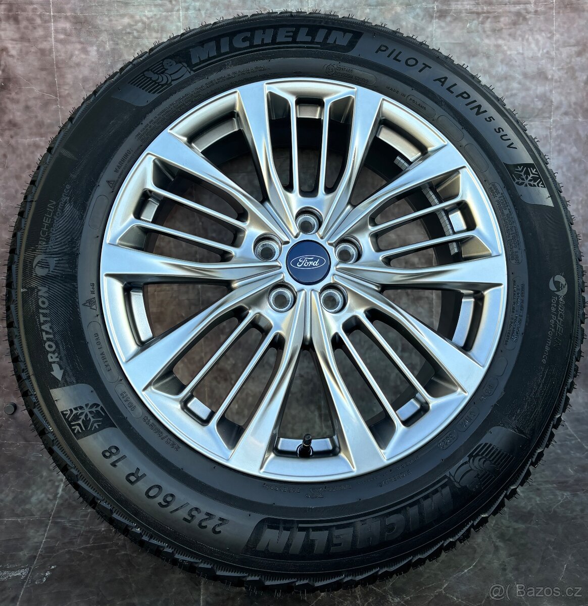 Originální Alu kola Ford Kuga 225/60/18 100%STAV - 4