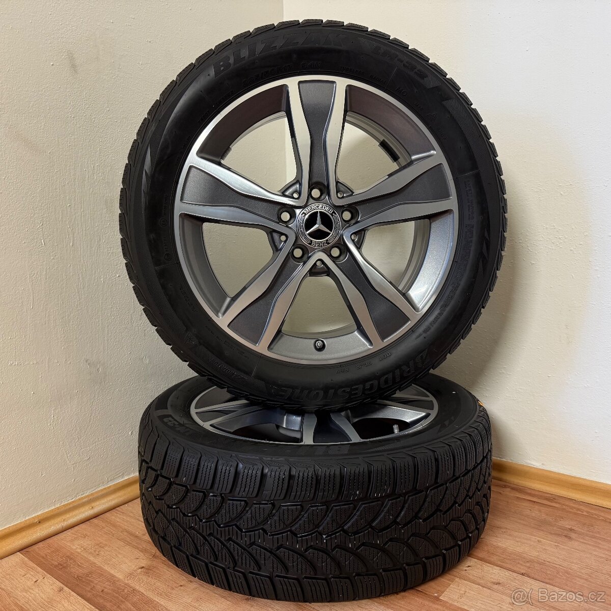 MERCEDES C W205 5x112 R17 ET48,5+ZIMNÍ 225/50R17 7,5/7mm - 4