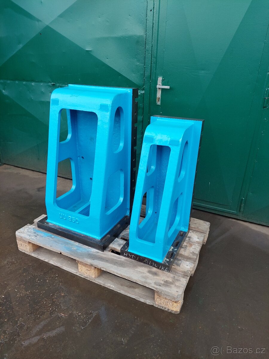 Upínací litinové úhelníky, upínací desky, kostky - 4