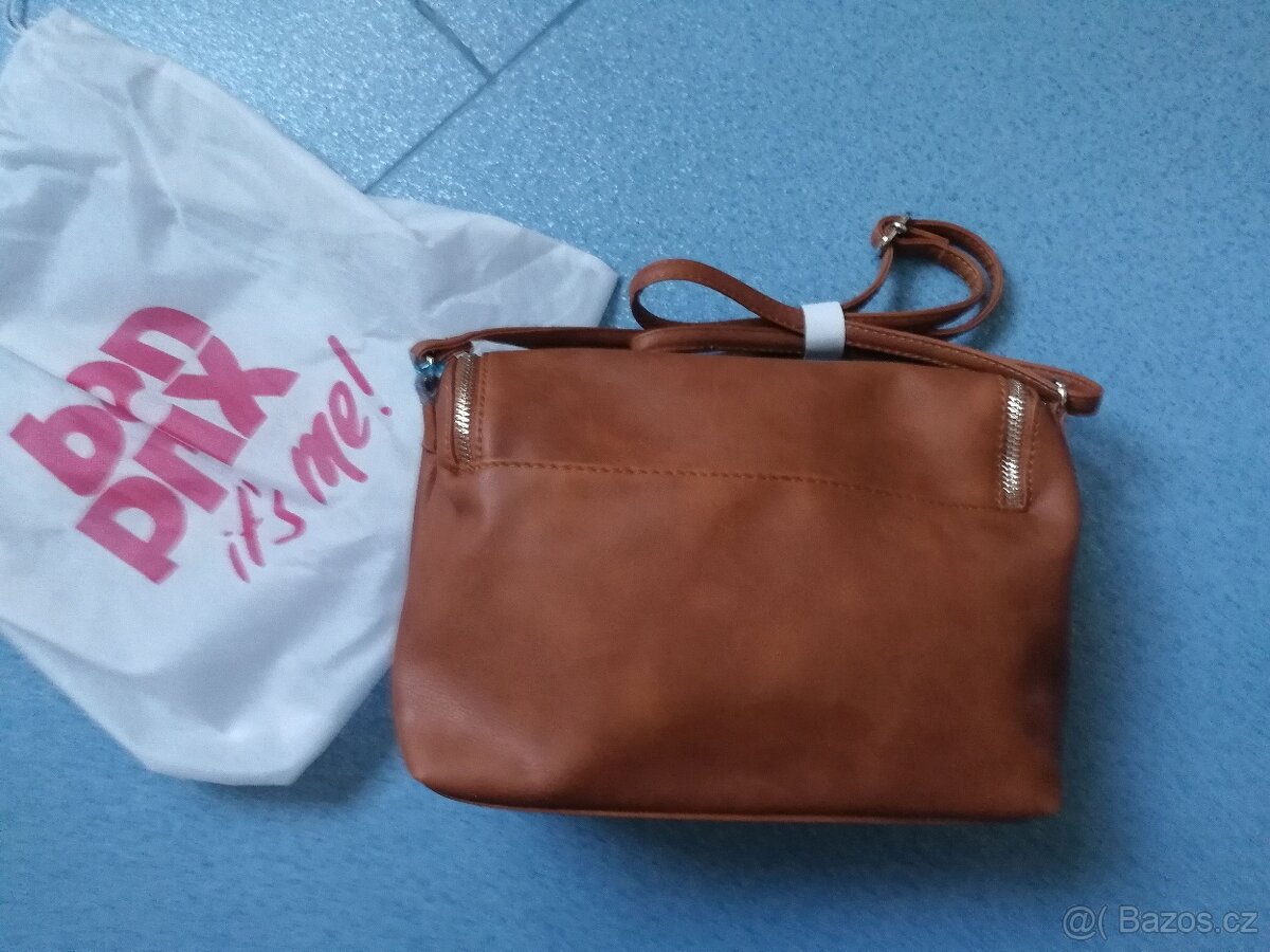 Nové s visačkou - Crossbody kabelka hnědá BPC - 4