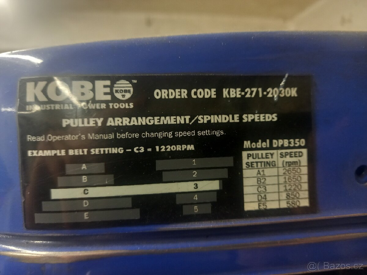 Prodám stolní vrtačku kobe - 4