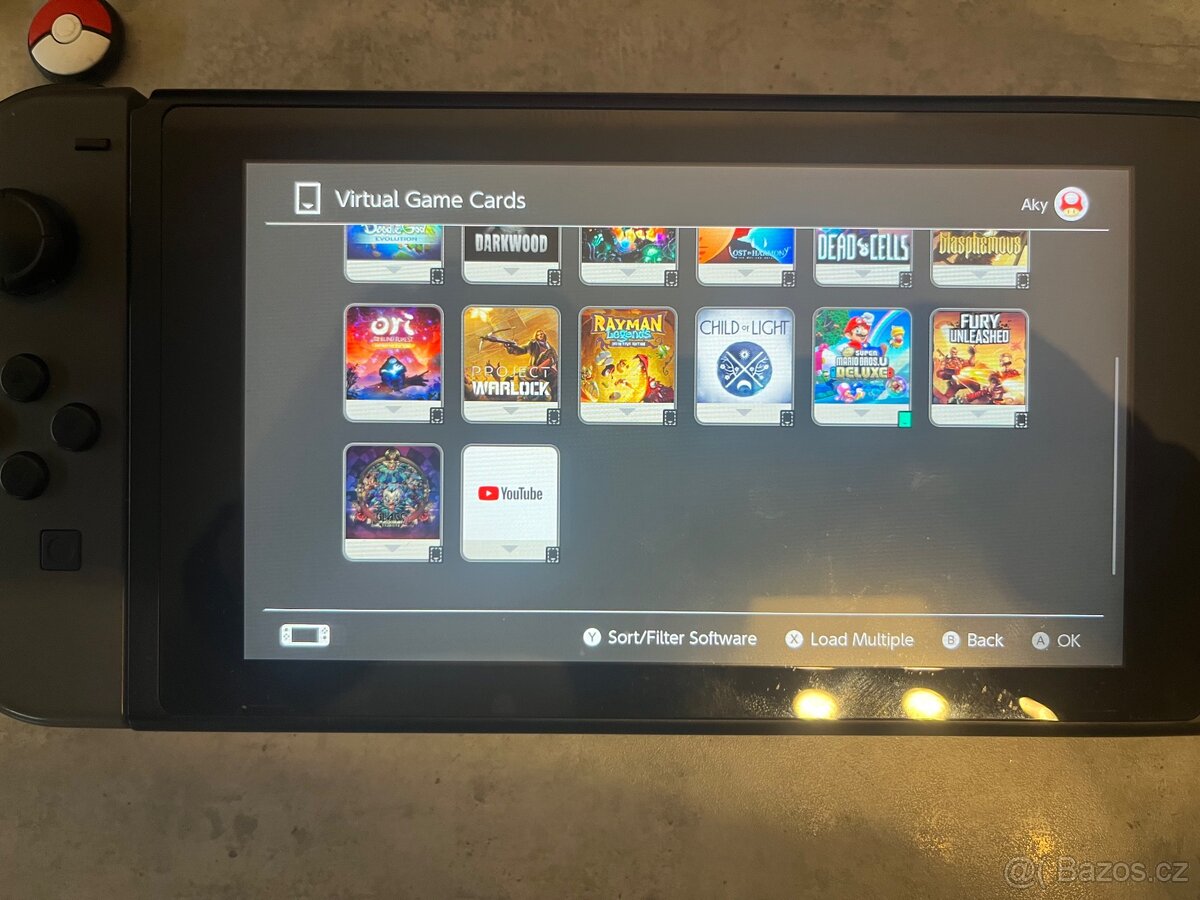 Nintendo Switch – velký set + 3 ovladače + hry - 4
