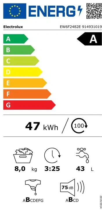 Pračka ELECTROLUX 600 SensiCare EW6F2482E - nová se zárukou - 4