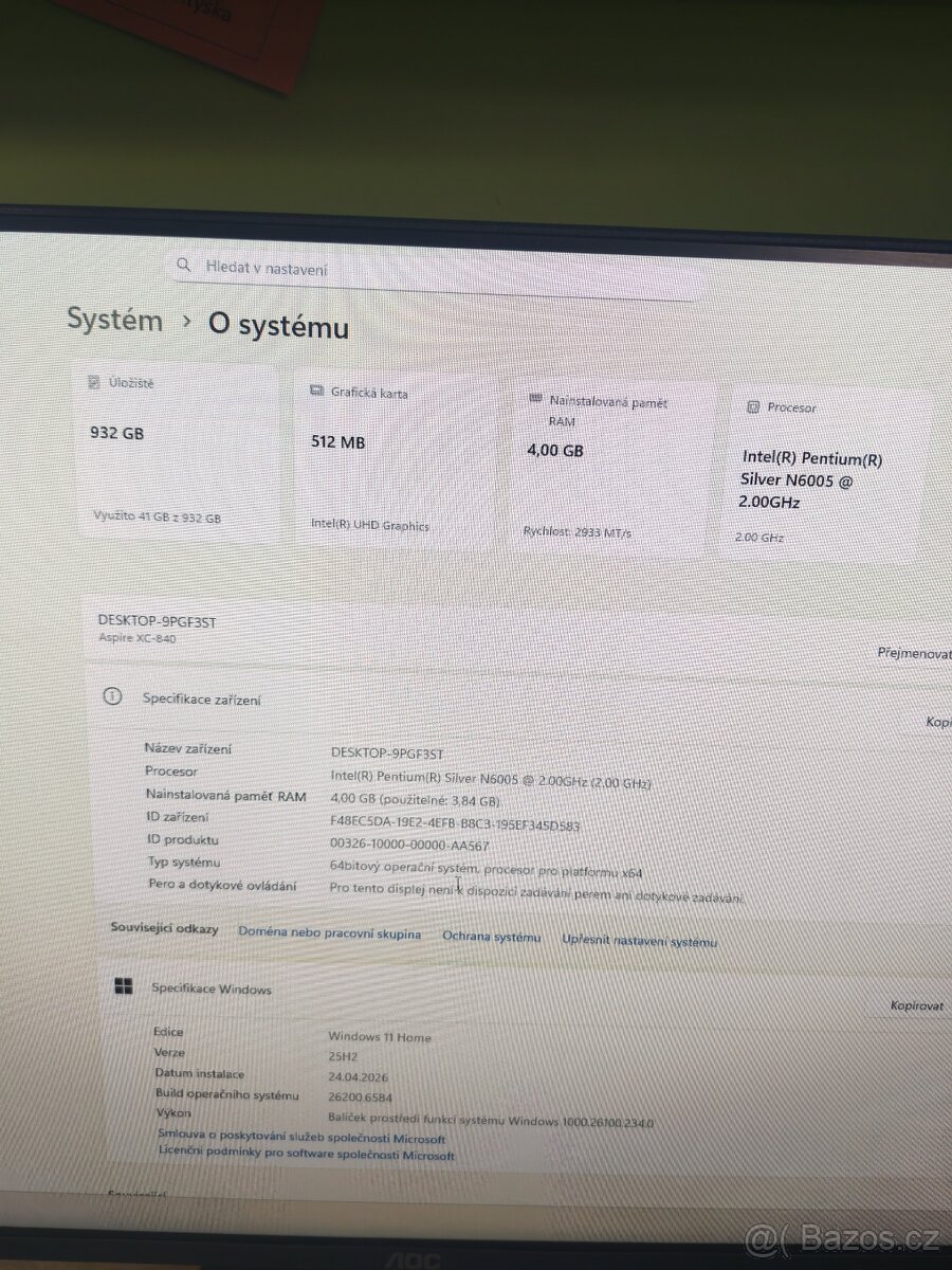 Stolní PC ACER - 4