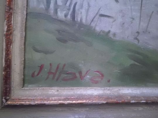 Starý Obraz - Olej - RYBÁŘ - Jan Hlava - 4