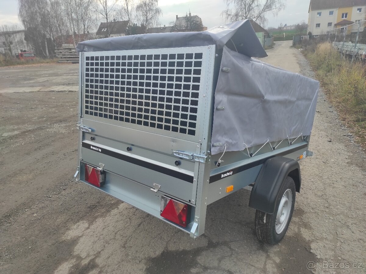 Nový přívěsný vozík 204x116 + nástavba a plachta - 4
