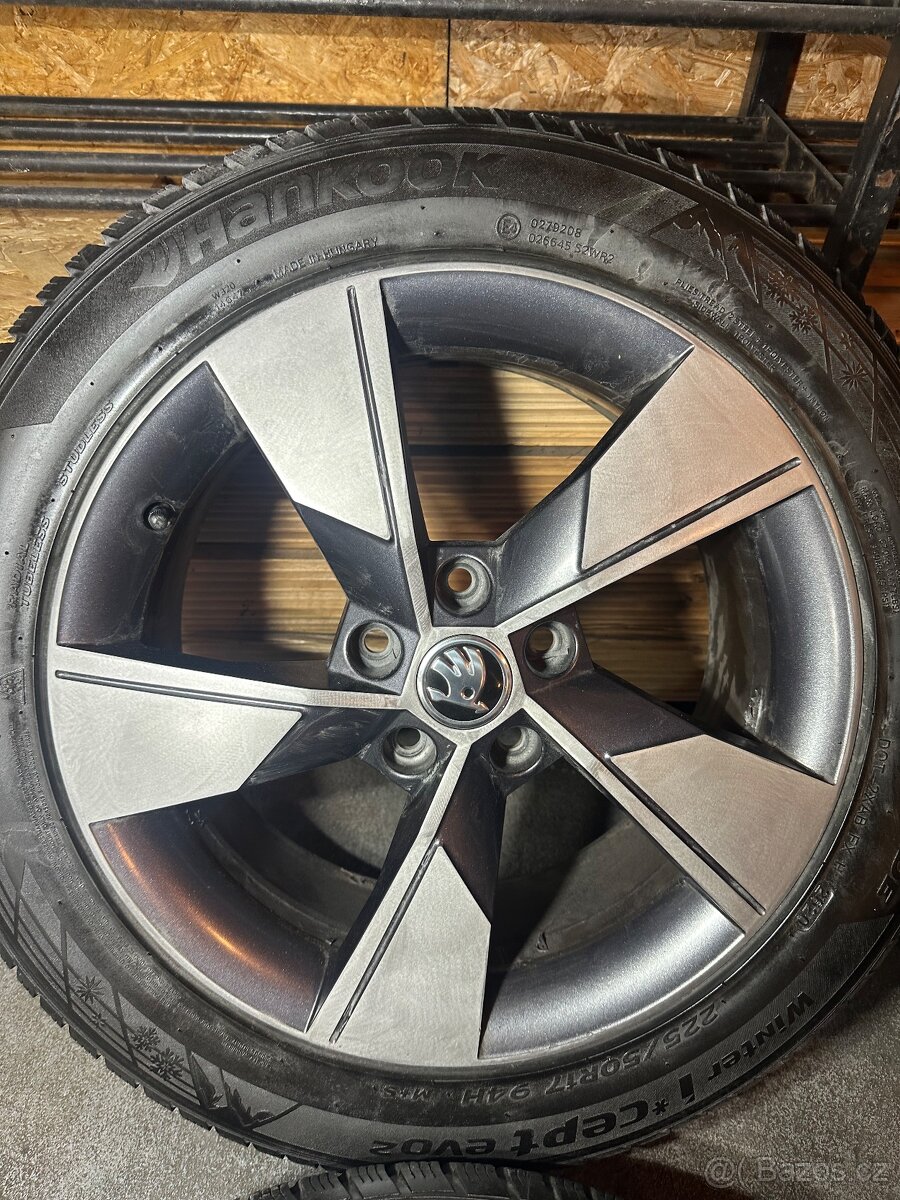 ALU Kola ŠKODA 5x112 R17 NIVALIS Zimní Pneu 225/50/17 - 4