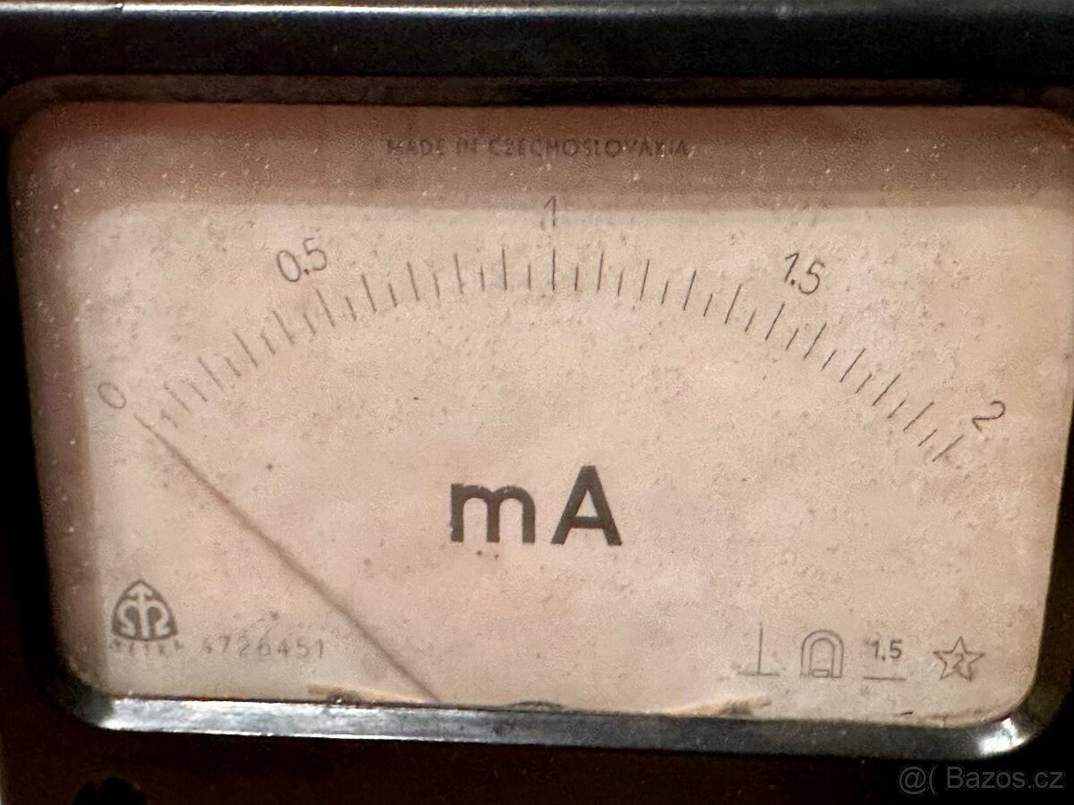 Metra Blansko Mikroampermetr a Miliampermetr - 4