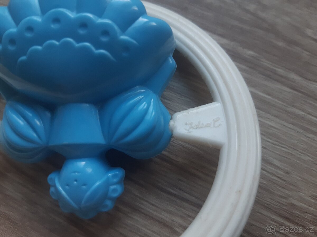 Retro řetěz na kočárek a chrastítko - 4