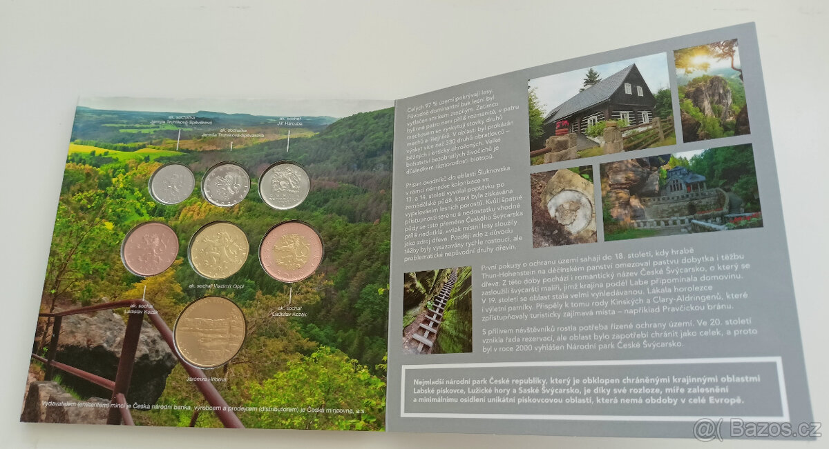 Sada oběžných mincí Národní parky České Švýcarsko - 4
