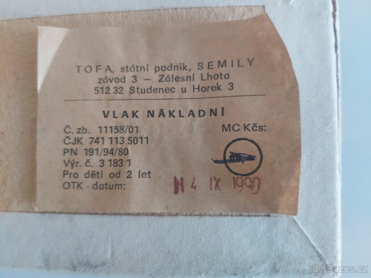 Stary dřevěný vláček TOFA Semily - 4