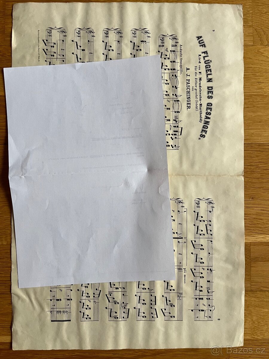 Noty na Citeru A.J. Paschinger - 4