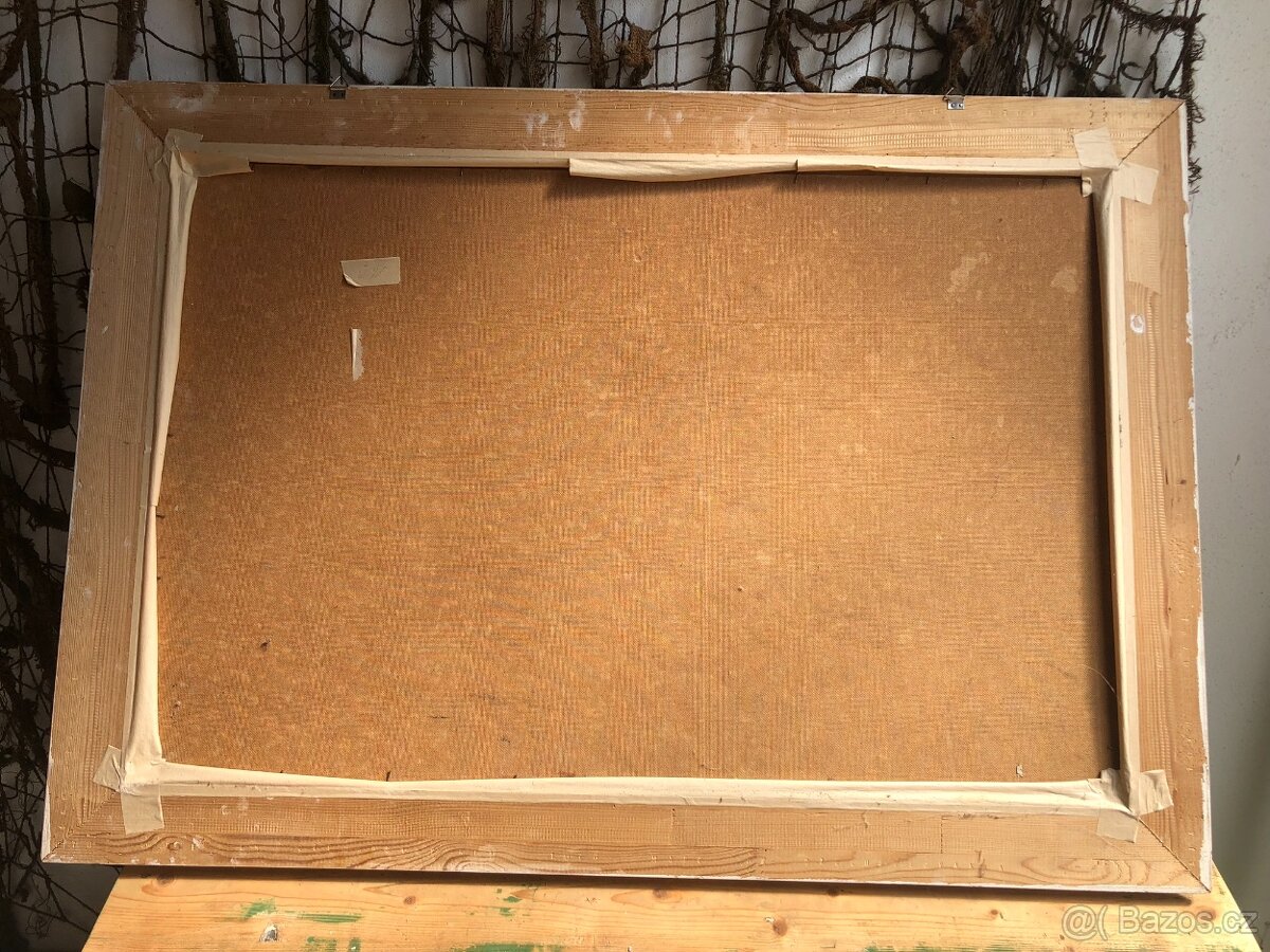 Obraz krajina, olej na desce 115x80cm - 4