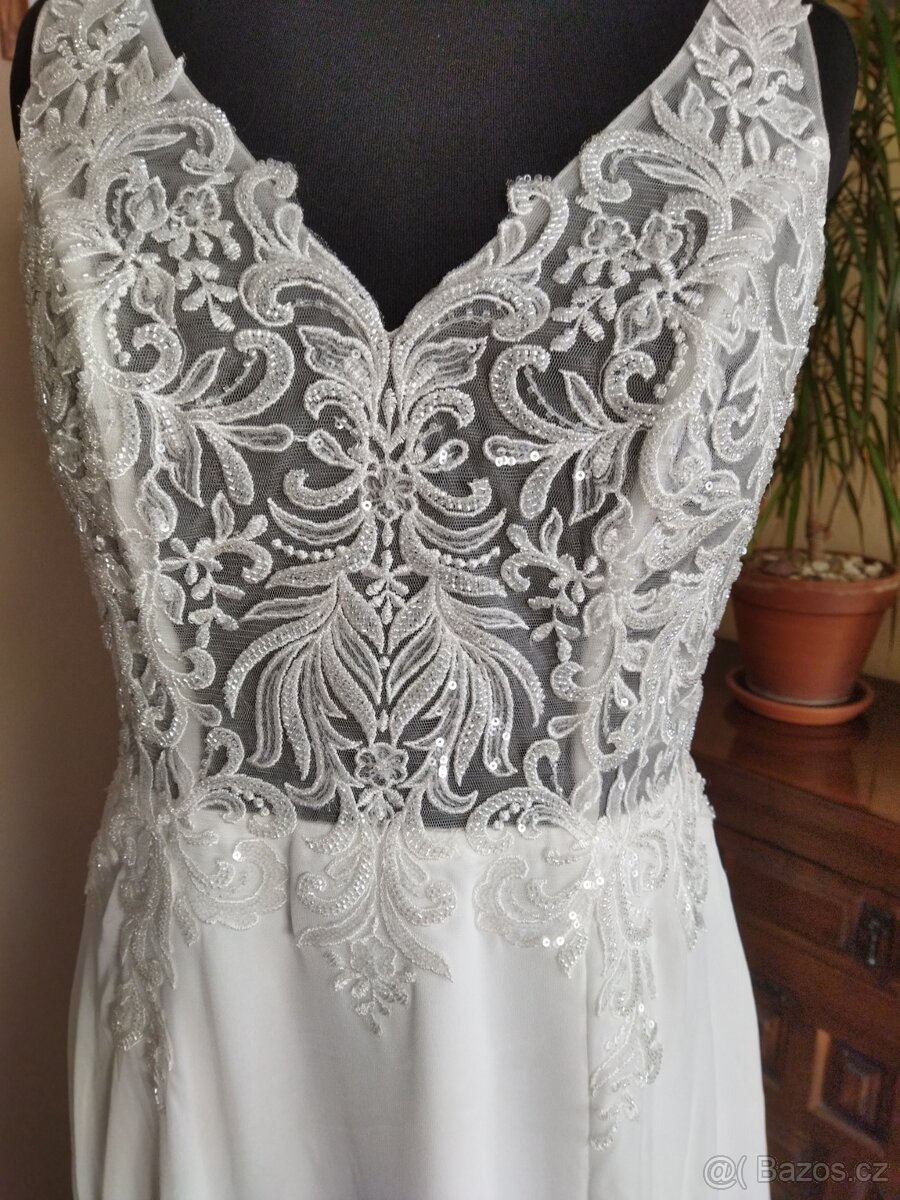 Svatební šaty vel.42 - 4