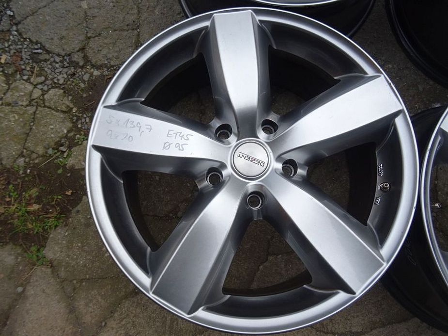 Alu disky Dezent, 20", 5x139,7, ET 45 , šířka 9J