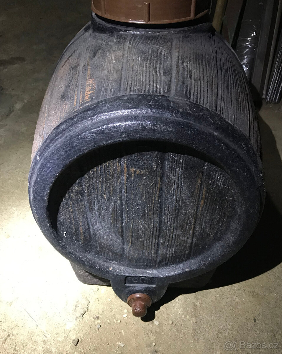 roto barik 30 litru sud vino nadoba tank obal plast - 4