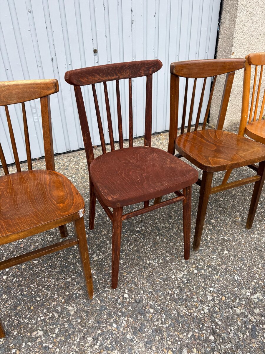 Dřevěné židle Ton - 4