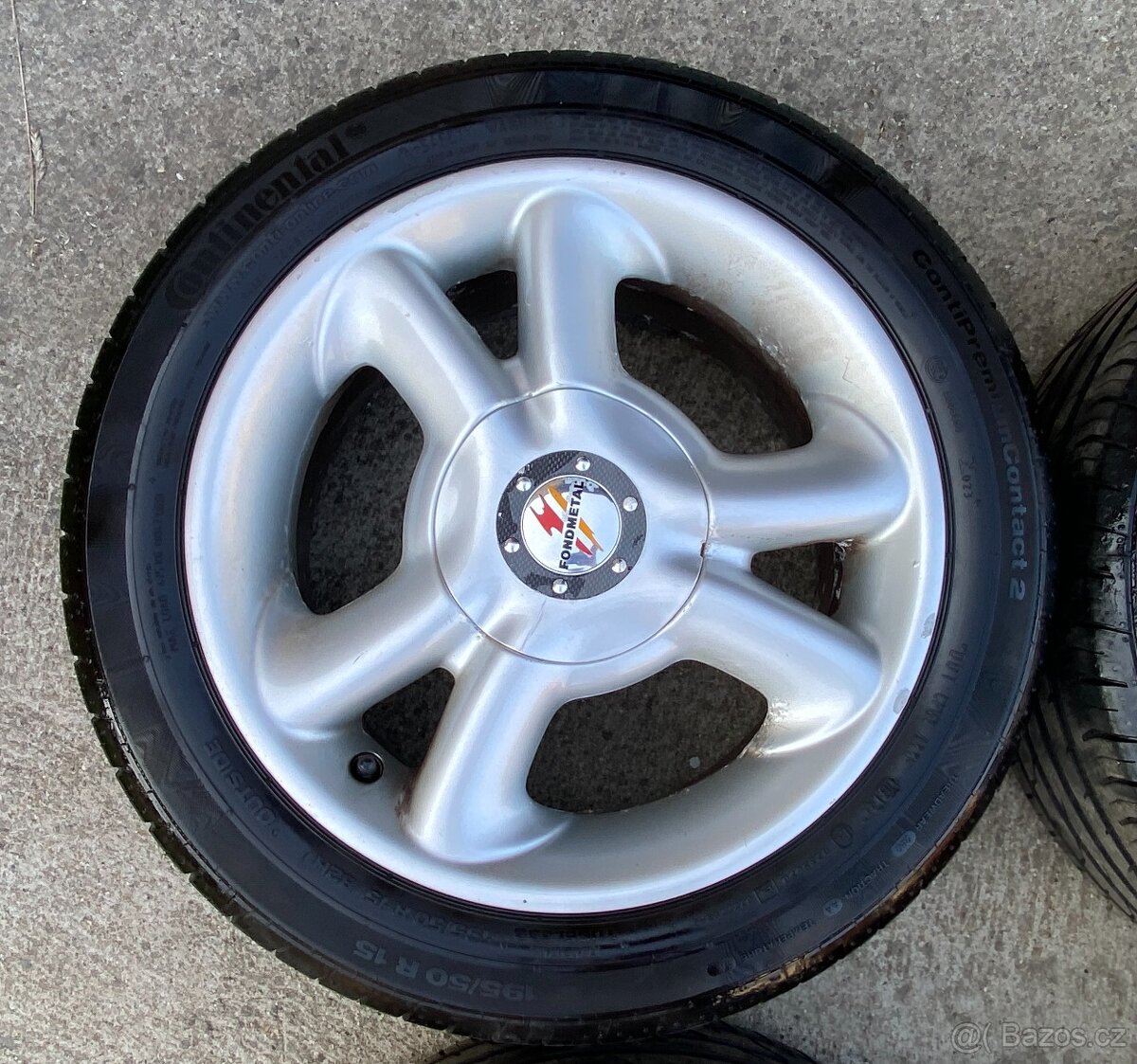 Letní hliníková kola 4x100 195/50 r15 Continental - 4