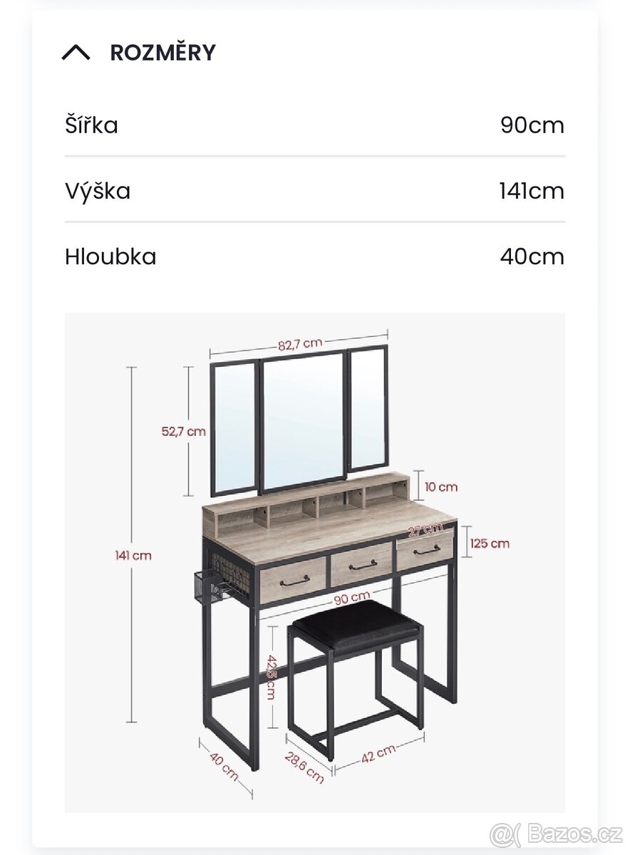 Kosmetický stolek - 4