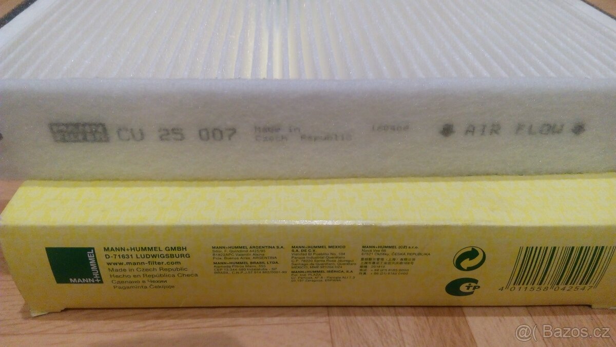 Kabinový filtr Mann Filter na Ford F9cus - 4