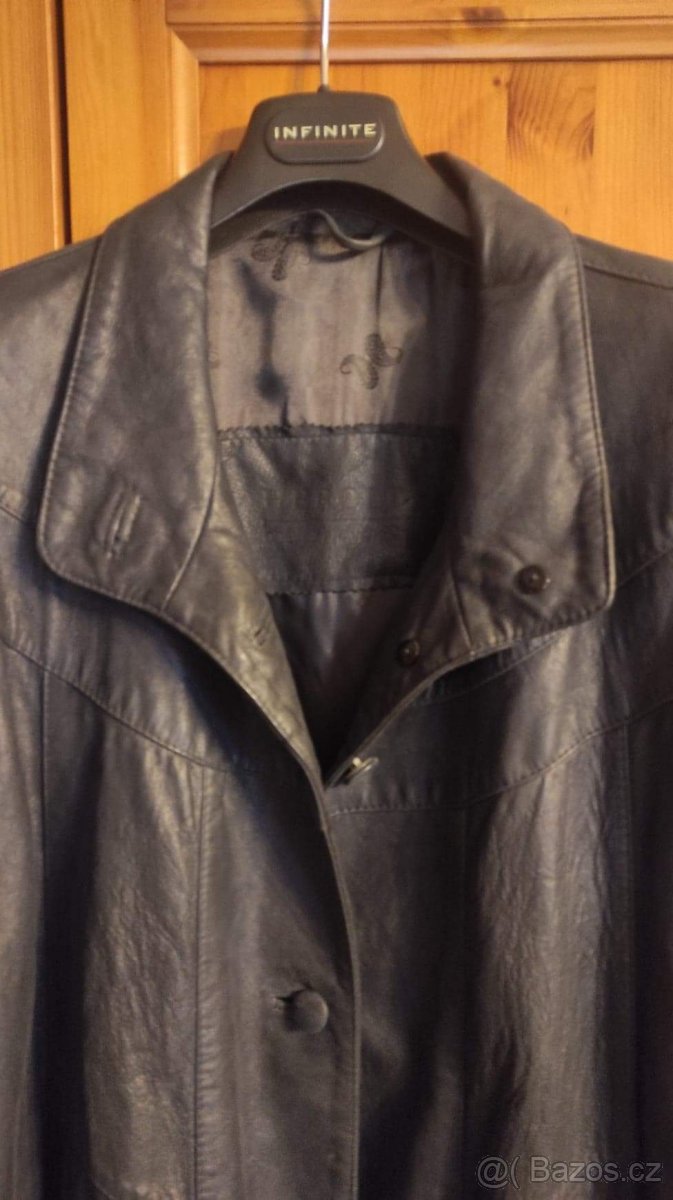 Dámský kožený kabát vel.48 - 4
