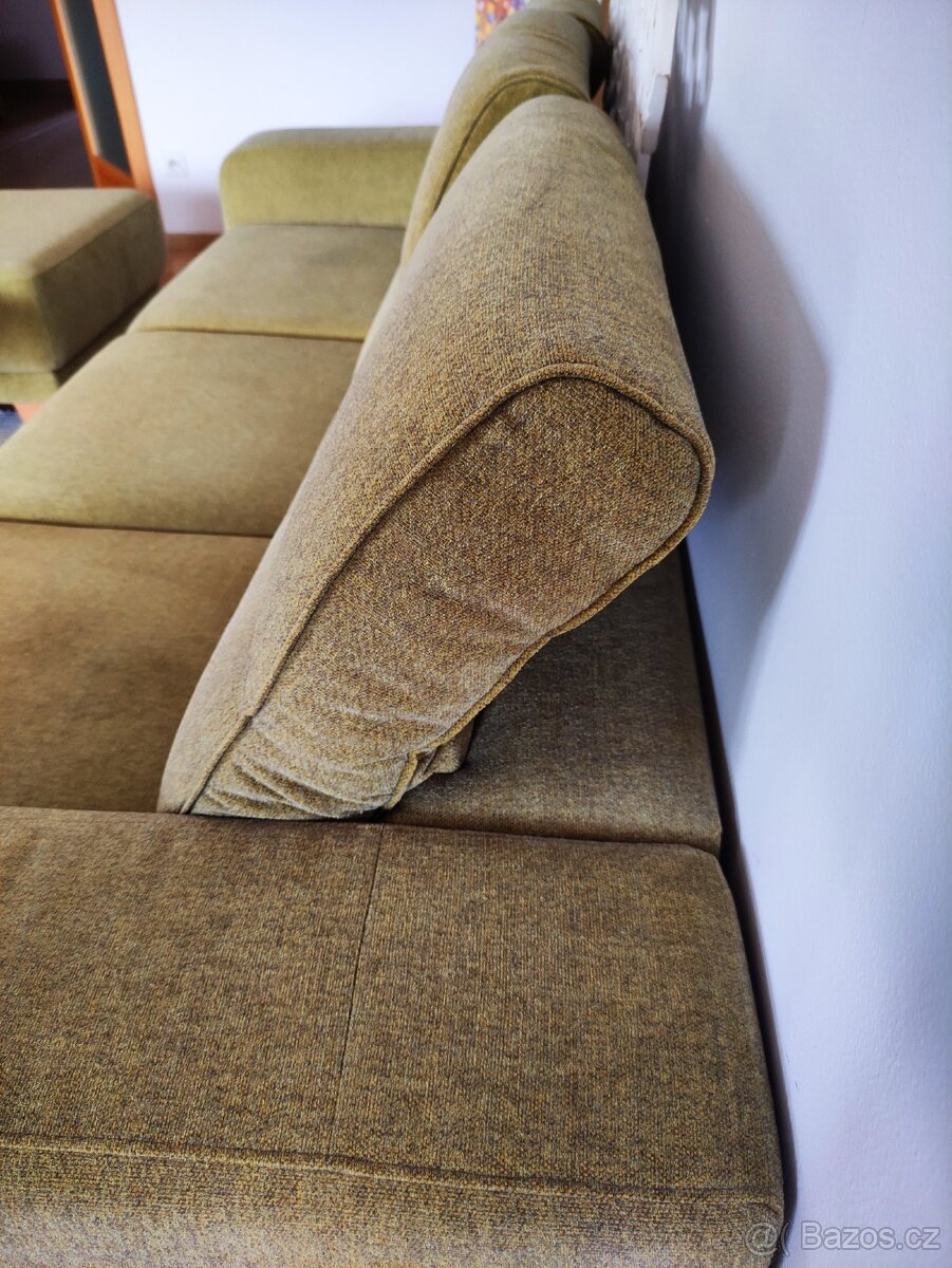 Luxusní sedačka PHASE s taburetem, rozšíření pro přespání - 4