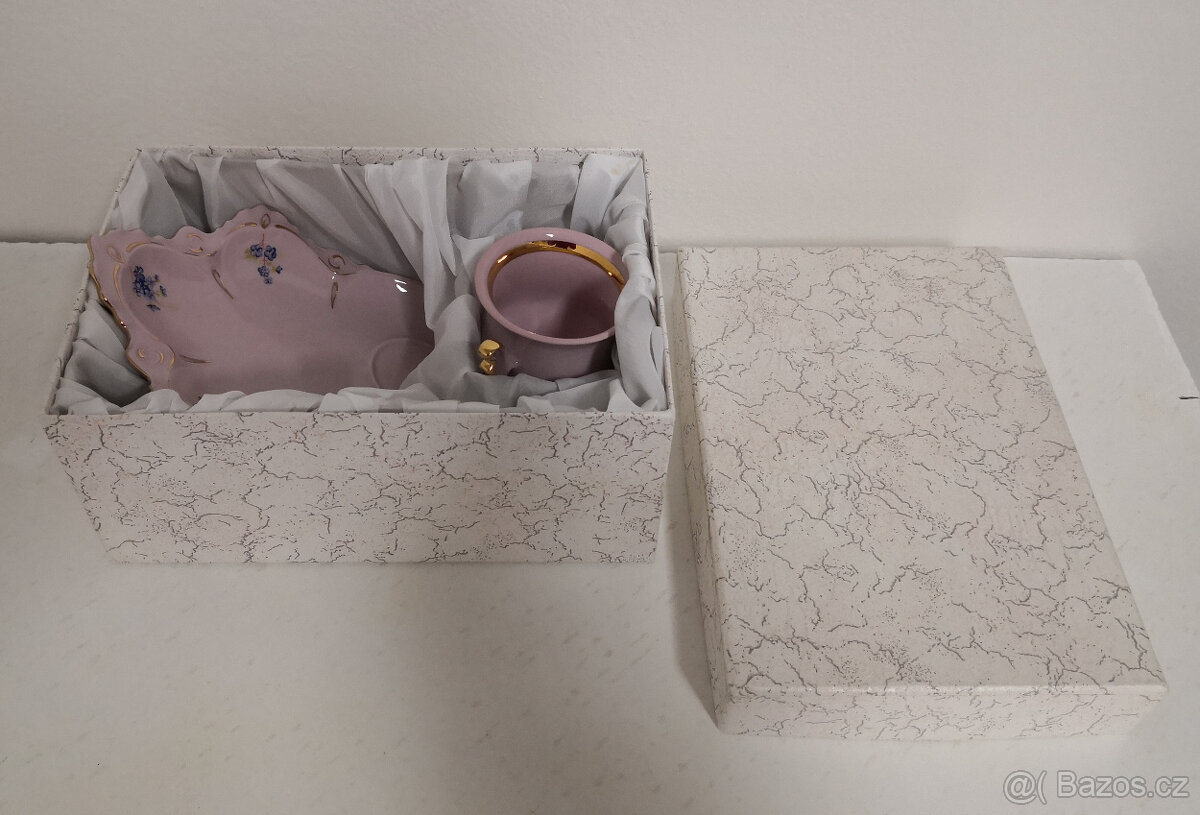 Ružový porcelán sada v pôvodnom balení - 4