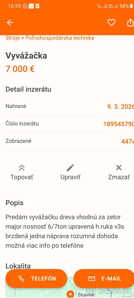 Vyvážečka za traktor - 4