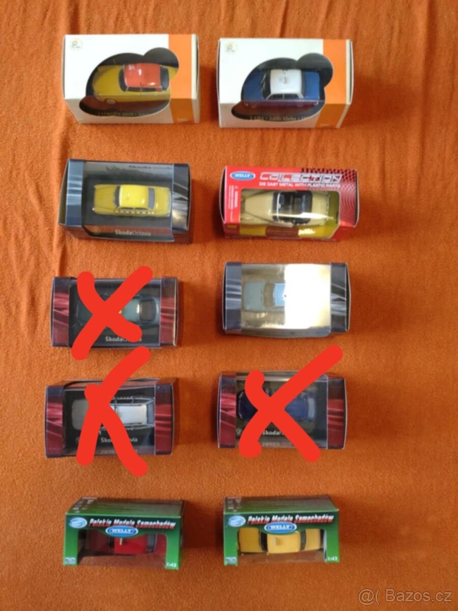 Modely aut TAXI 93 kusů POUZE KOMPLET - 4