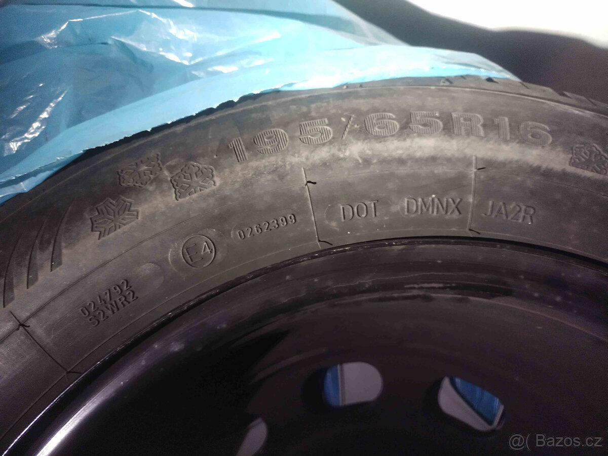 BMW originál ocelové disky + zimní pneu Dunlop WS - 4