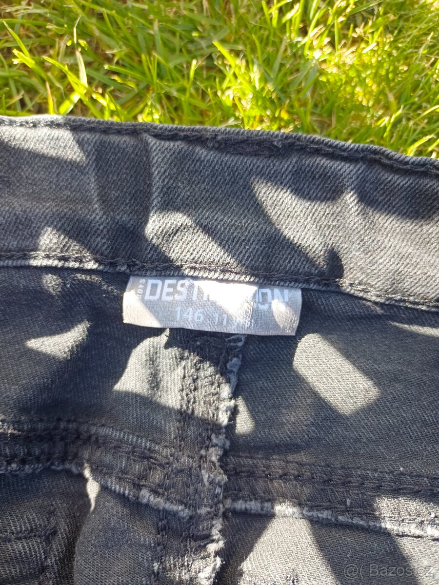 Chlapecké kalhoty, rifle, džíny vel. 146 - 4