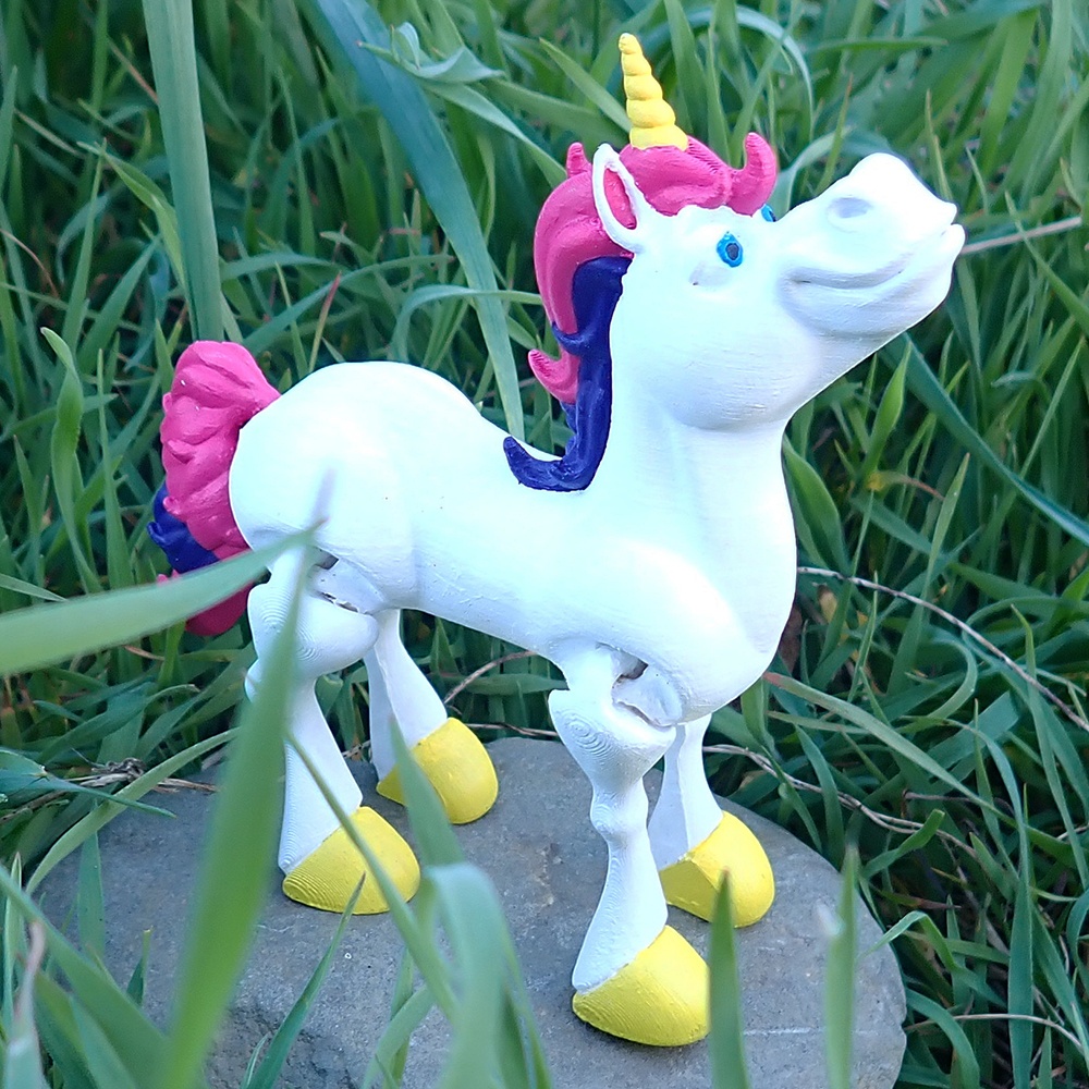 Jednorožec - Kreativní 3D omalovánka - 4