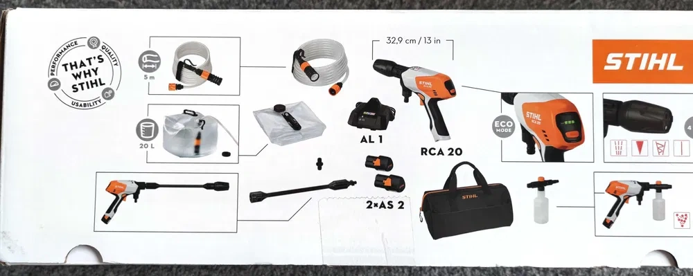 Nový AKU tlakový čistič STIHL RCA 20 SET - 4
