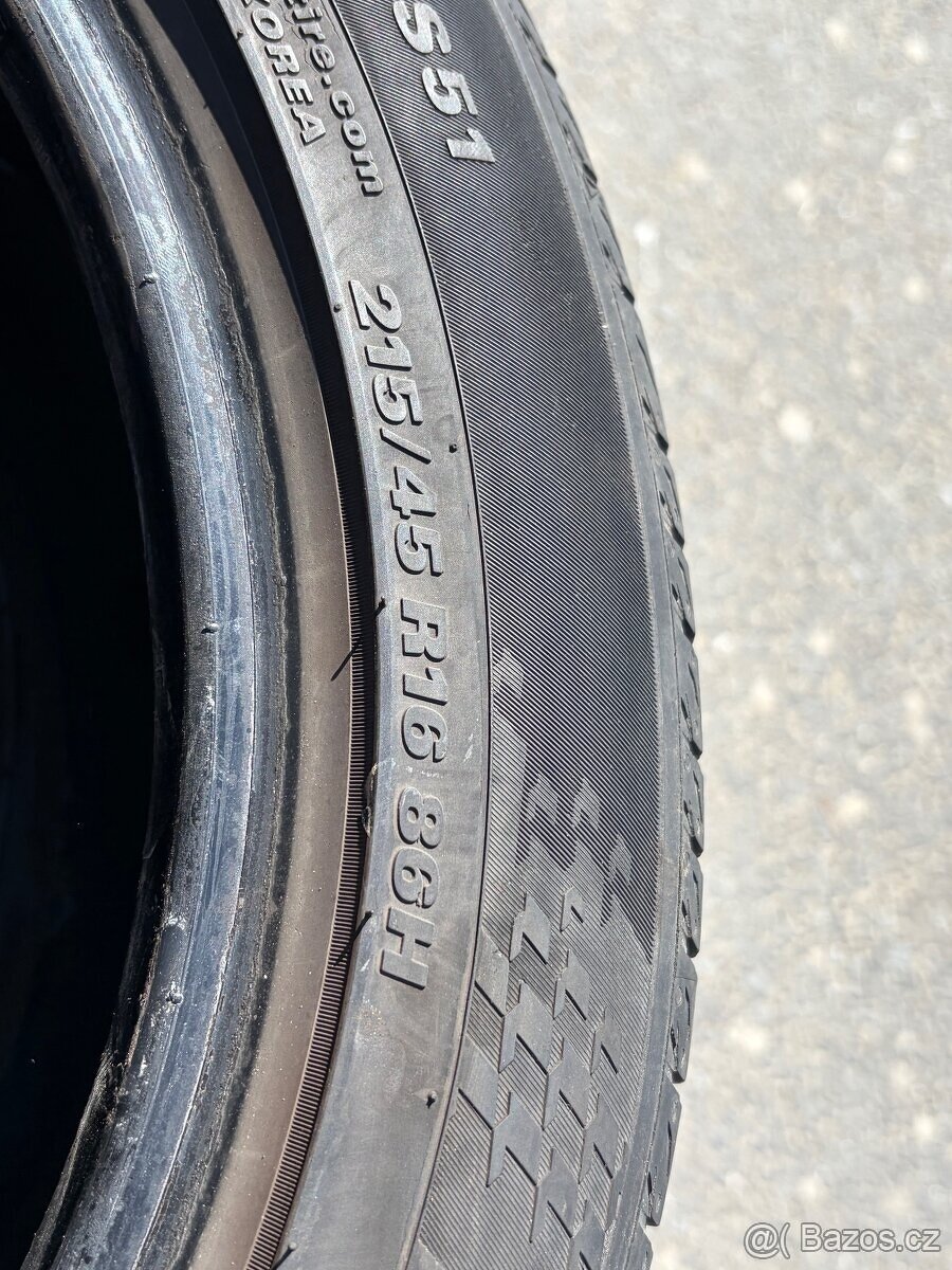 Letní pneu kumho 215/45 R16 - 4